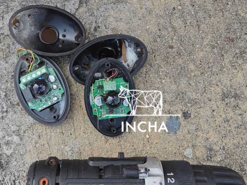 ซ่อมอุปกรณ์ป้องกั้นไม้กั้นตีรถ ที่ บริษัท อินชา 786 จำกัด