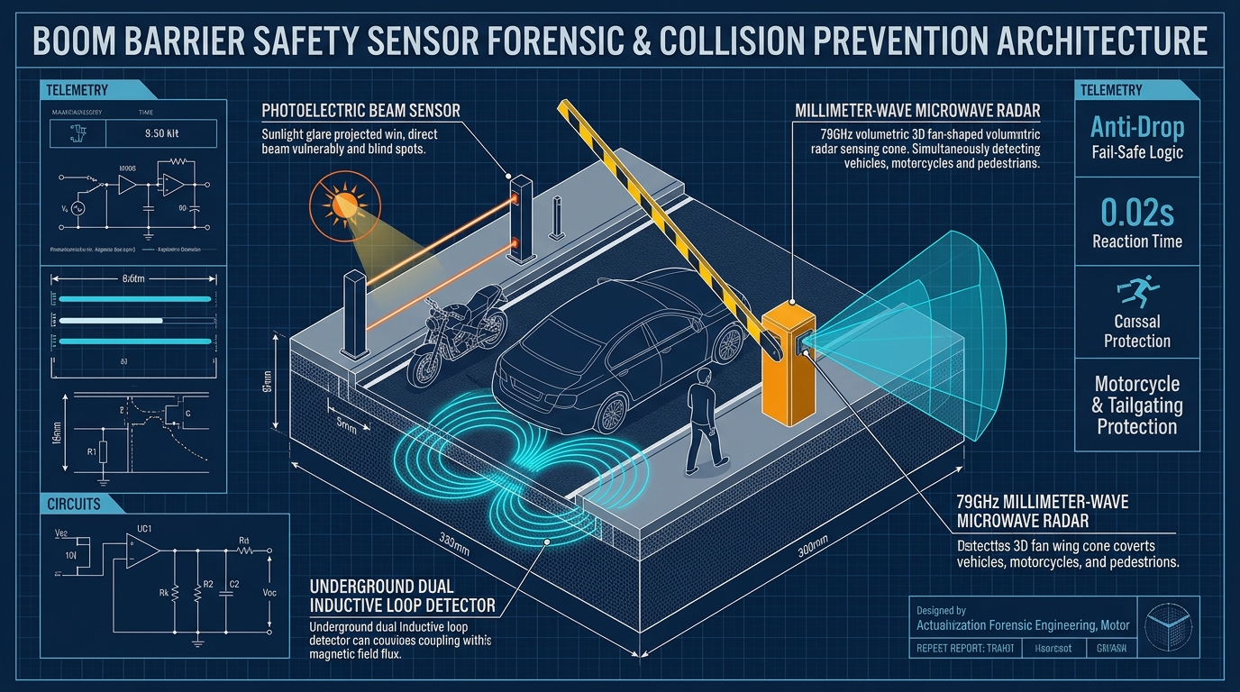 Boom Barrier Safety Sensor Forensic & Collision Prevention Architecture