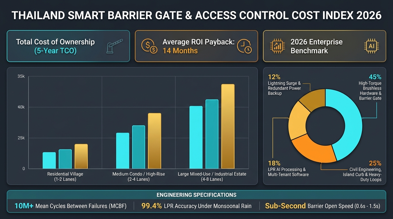 Thailand Smart Barrier Gate & Access Control Cost Index 2026